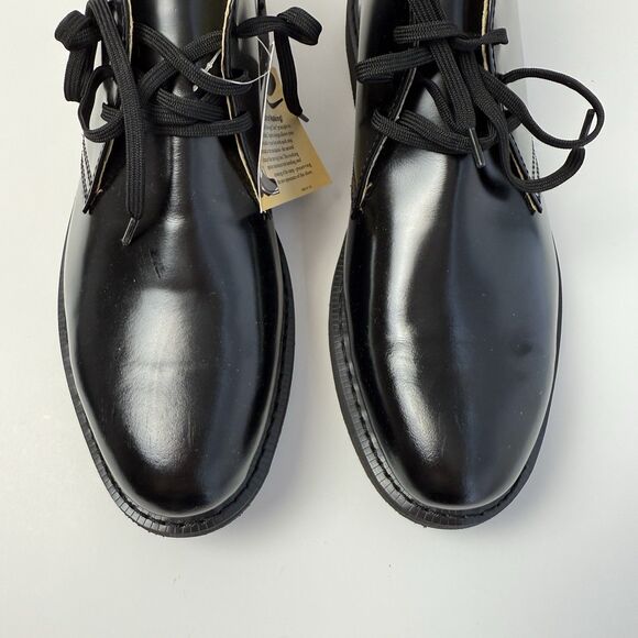 Work America Men\'s 13E Oil/Slip Resistant Chukka Work Boots Shiny Black Leather main image 12